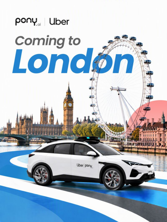 Pony.ai Uber Robotaxi London