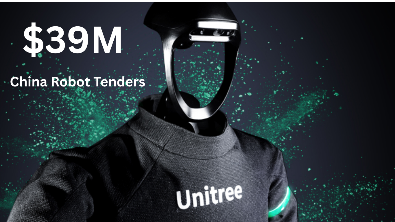 Unitree humanoid robot amid China's $39M procurement tenders