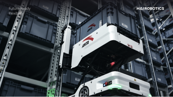 Hai Robotics autonomous case-handling robots (ACRs) operating at ANTA's Langfang logistics center